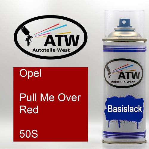 Opel, Pull Me Over Red, 50S: 400ml Sprühdose, von ATW Autoteile West.